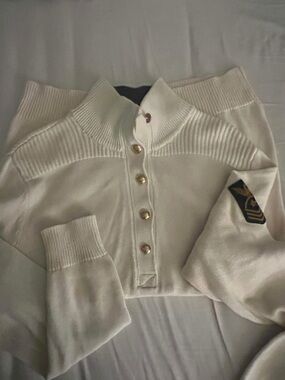 Unisex Lauren Ralph Lauren Cream Button-Front Pullover